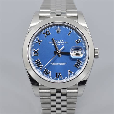 rolex azzuro blue